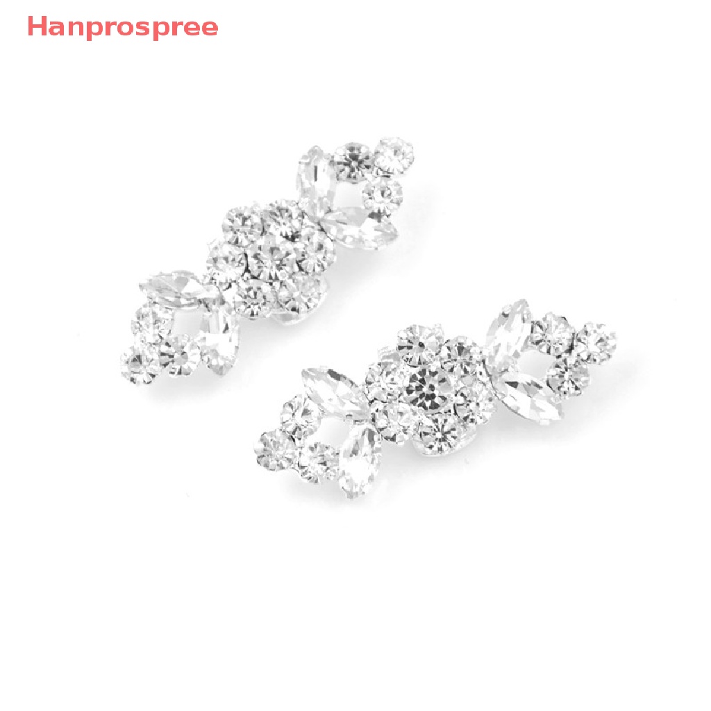 Bộ 2 Kẹp Giày Đính Đá Hình Hoa Xinh Xắn Cho Cô Dâu