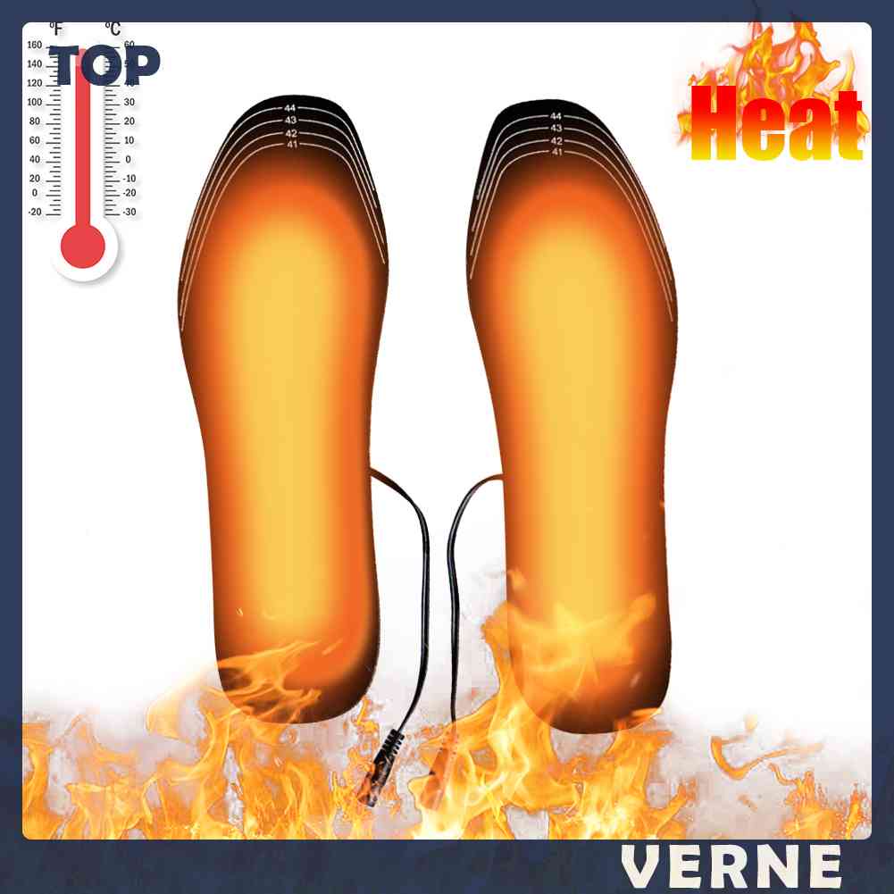 Bộ 2 Đế Lót Giày Giữ Ấm Chân Chạy Điện USB Tiện Dụng