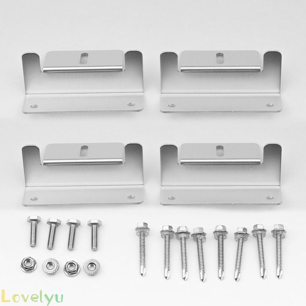 ⭐2023 ⭐Mounting Holder Split Lock Washer 8 Set Flat Washers Hex Nuts Solar Moudle