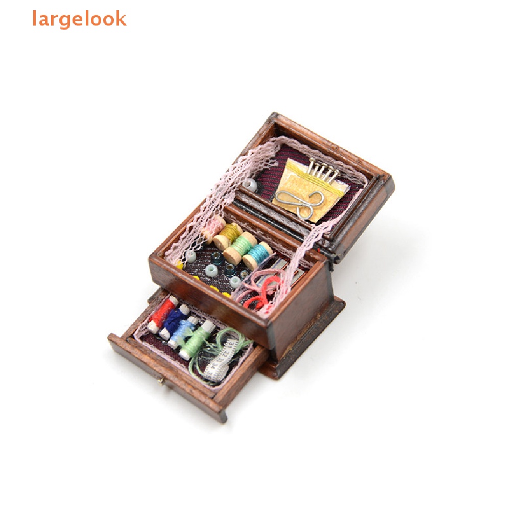 Hộp Dụng Cụ May Vá Mini Tỉ Lệ 1: 12 Trang Trí Nhà Búp Bê