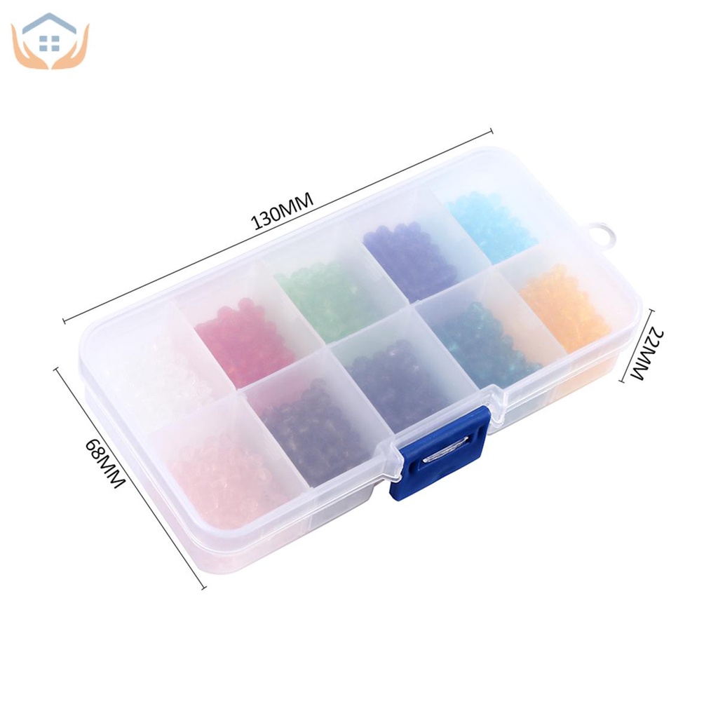 Set 1000 Hạt Pha Lê 4mm Làm Trang Sức Thủy Tinh #5040 Briollete Rondelle Nhiều Màu Sắc Kèm Hộp Đựng SHOPTKC6581