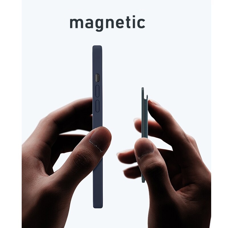 Ốp Điện Thoại Silicon Từ Tính In Logo Hoạt Hình Cho iPhone 12 Pro Max 12 iPhone12