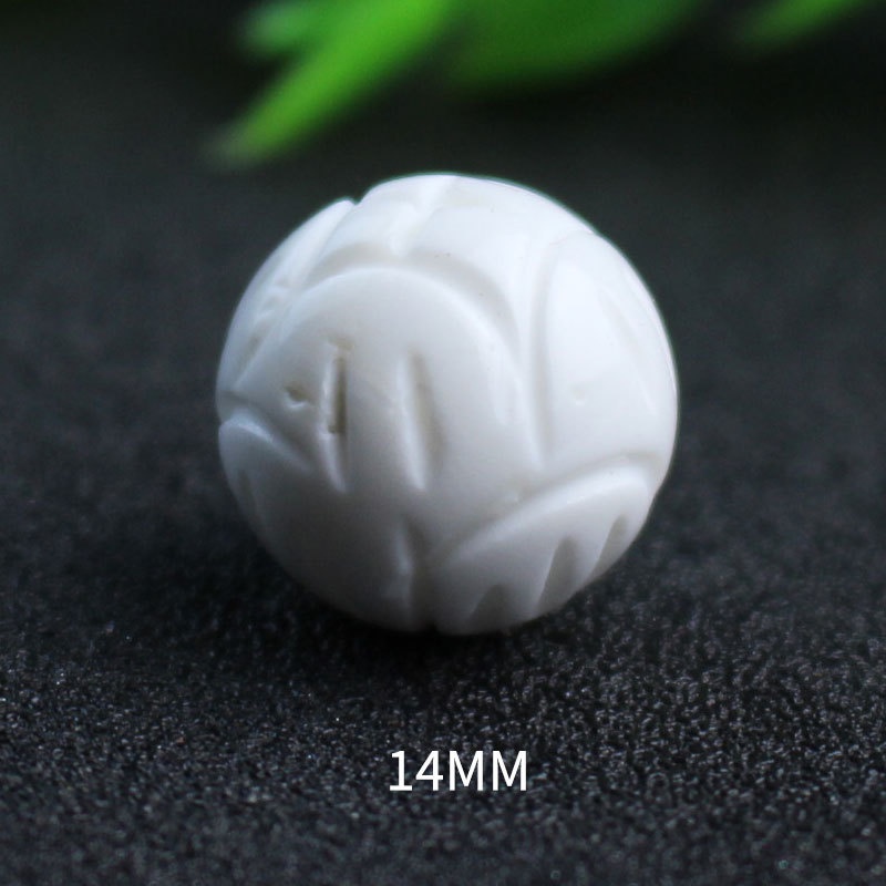 Chuỗi Hạt Pha Lê Hình Vỏ Sò / Hoa Sen Màu Trắng Dùng Làm Trang Sức DIY