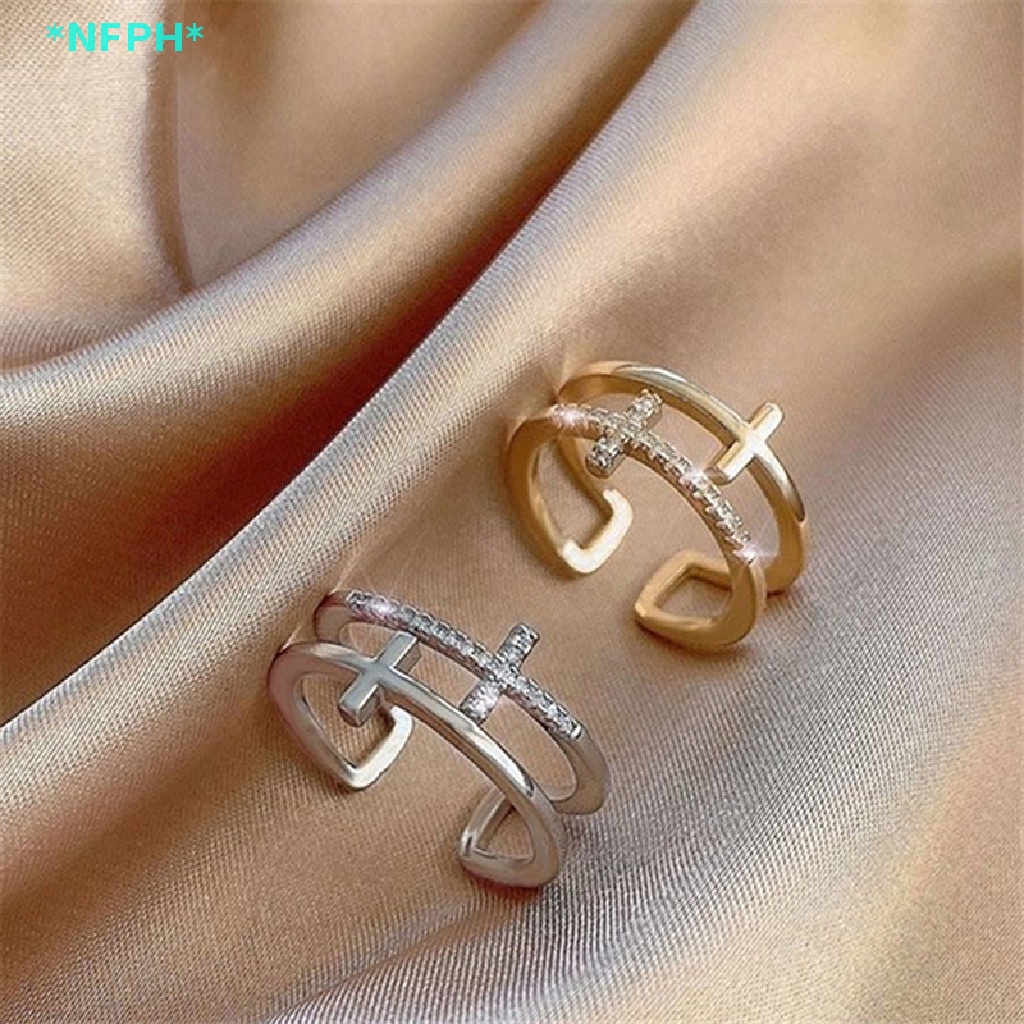 Nhẫn Hở Đính Đá Zircon Thời Trang Dành Cho Nữ Mới
