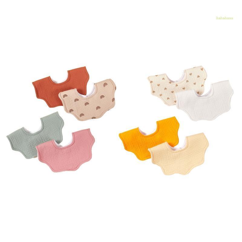 Haha Yếm Vải Thấm Dãi Thoáng Khí Cho Bé Uống Sữa