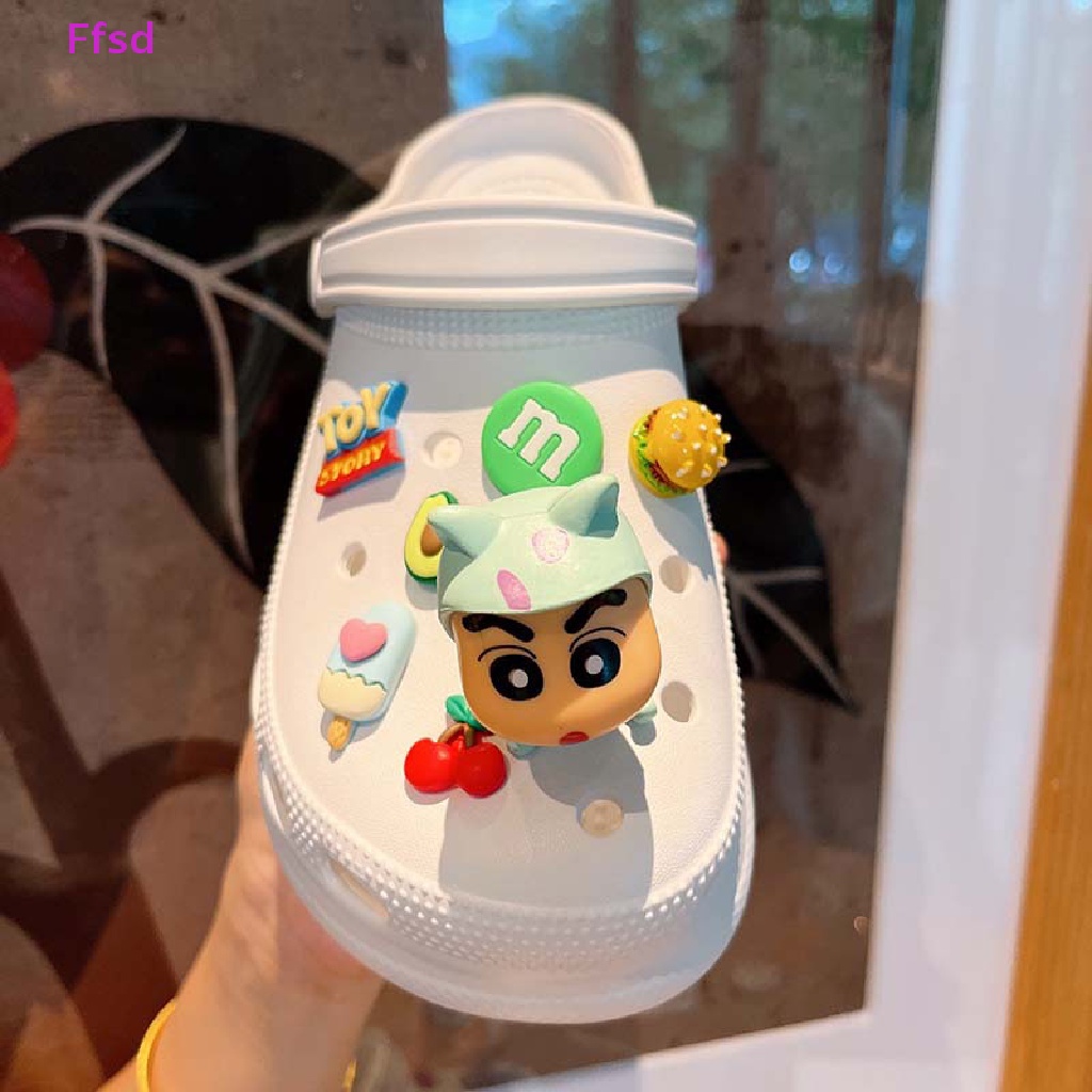 {Ffsd} Phụ Kiện Trang Trí Giày Hoạt Hình Vui Nhộn Bằng PVC Cài Khóa Diy Croc Ch Kid Quà Tặng Bán Chạy *