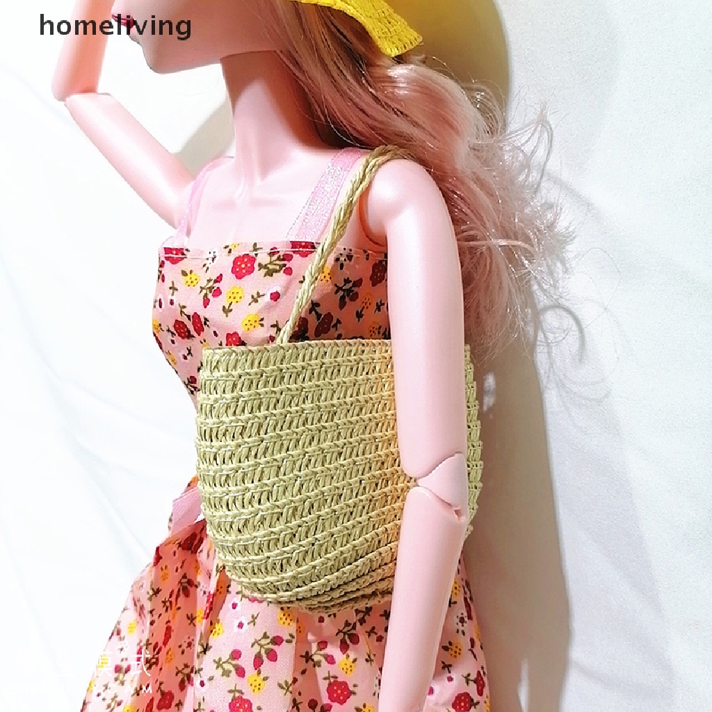 Túi Rơm Đi Chợ Thời Trang Cho Búp Bê