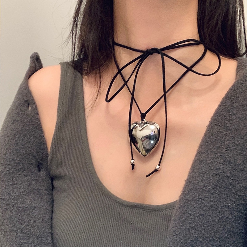 Vòng Cổ Mặt Kim Loại Hình Nơ Độc Đáo Thời Trang