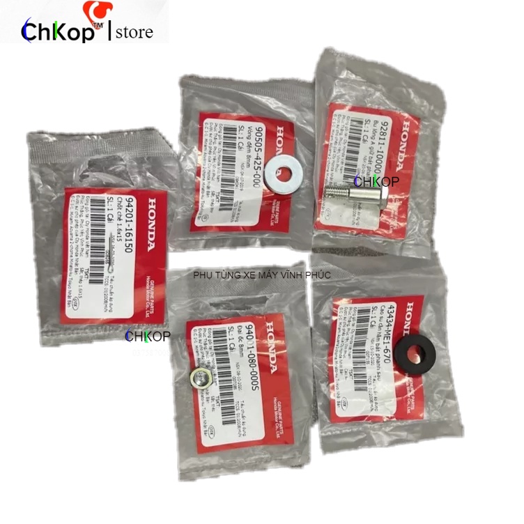 Combo 5 món ốc bát tam bua dưới xe số hàng chính hãng 928111000 90505425000 43434ME1670 94001080000S 9420116150