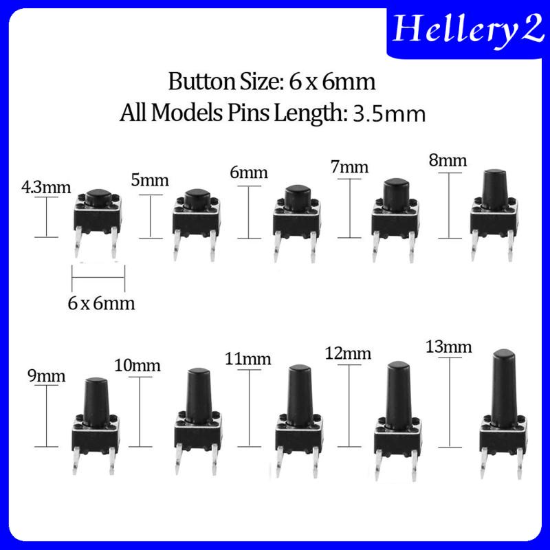 Bộ 200 Nút Công Tắc Nhấn Cho Đèn Pin DIY