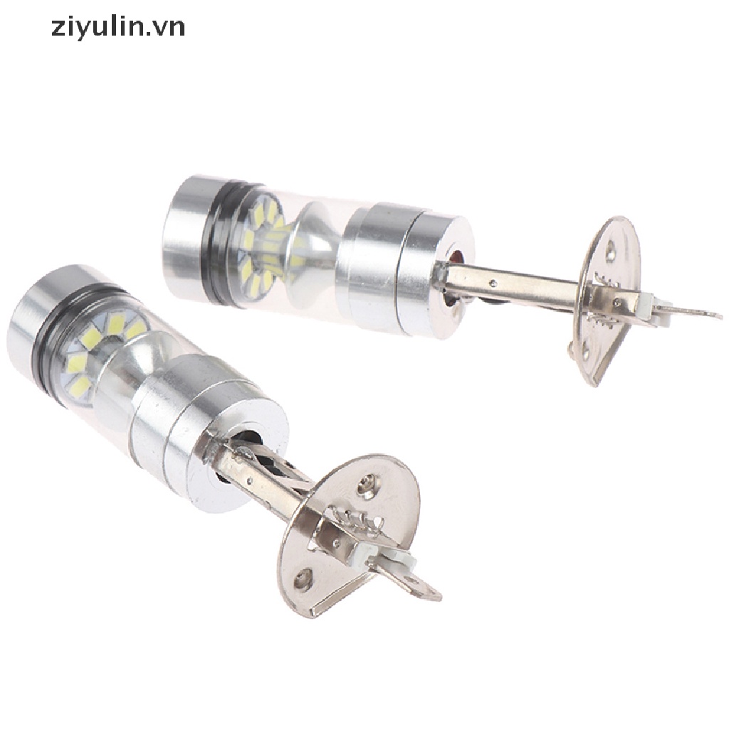 2 Bóng Đèn LED H1 100W 6000K 1000LM Siêu Sáng Cho Xe Hơi
