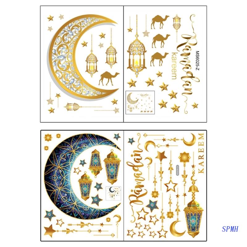 Miếng Dán Tường Trang Trí Nội Thất Họa Tiết Super Eid Mubarak