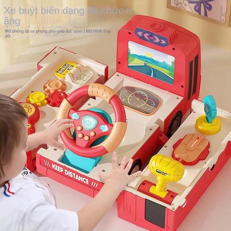 Đồ Chơi Xe Buýt Biến Hình Đa Năng Độc Đáo Cho Bé