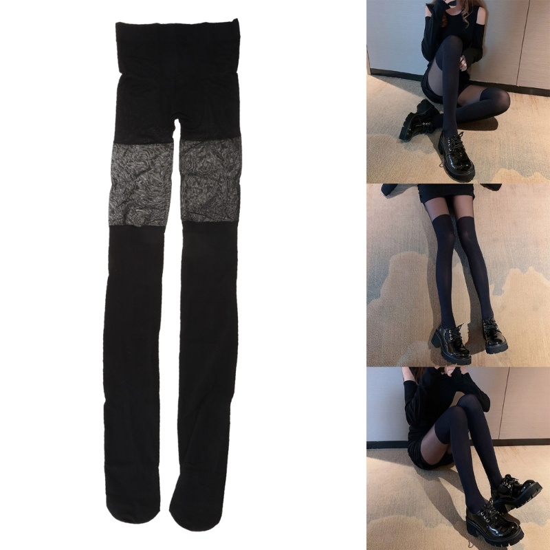 Xiangbao Quần Tất Mỏng Màu Đen Gợi Cảm Sành Điệu Cho Nữ