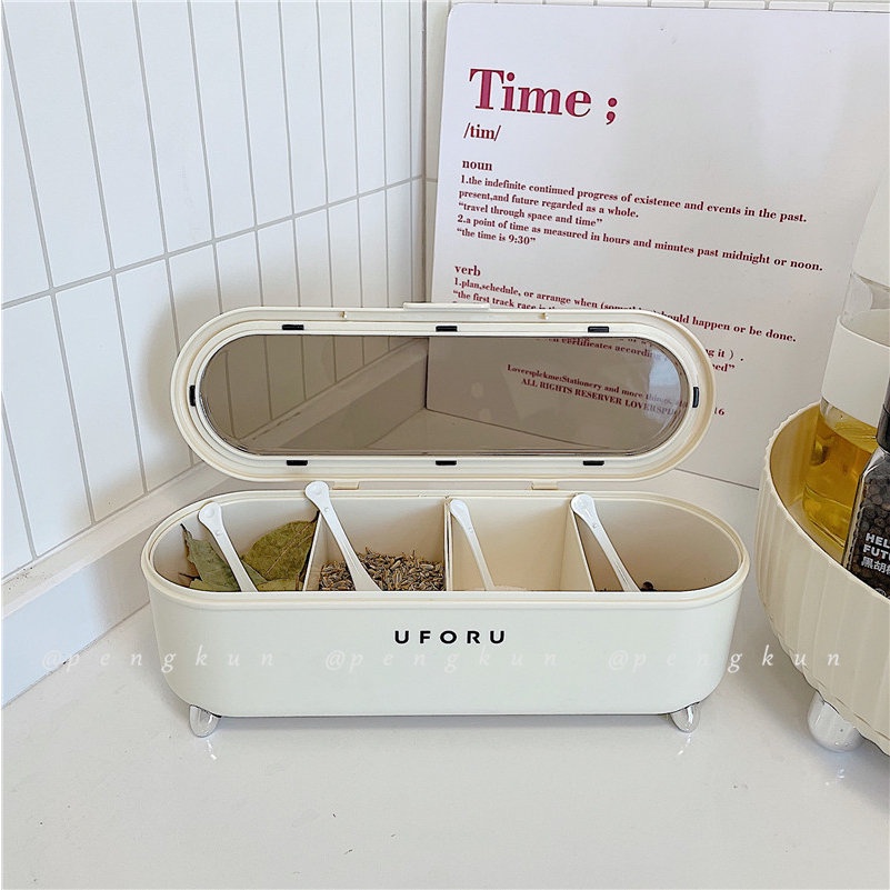 Hộp Đựng Gia Vị Thiết Kế Sang Trọng Tiện Dụng Cho Nhà Bếp