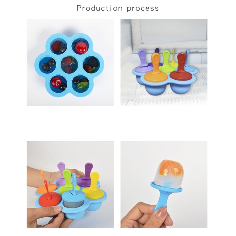 Khuôn Silicone Làm Kem Que Tiện Dụng