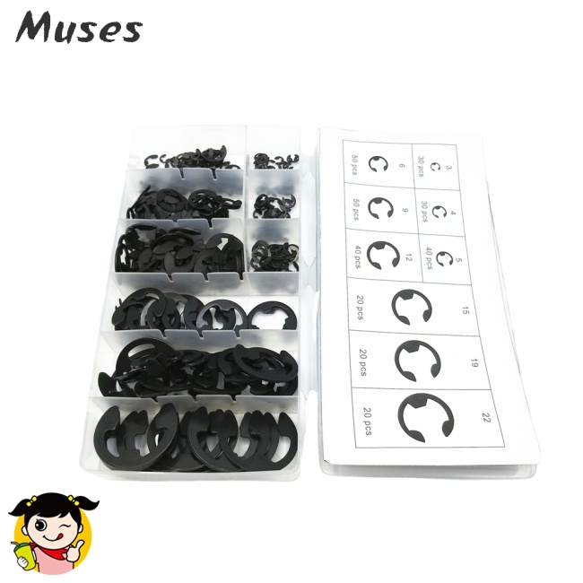 Bộ 300 Vòng Kẹp Giữ Nhanh 9 Kích Cỡ Bằng Thép Lò Xo Tiện Dụng