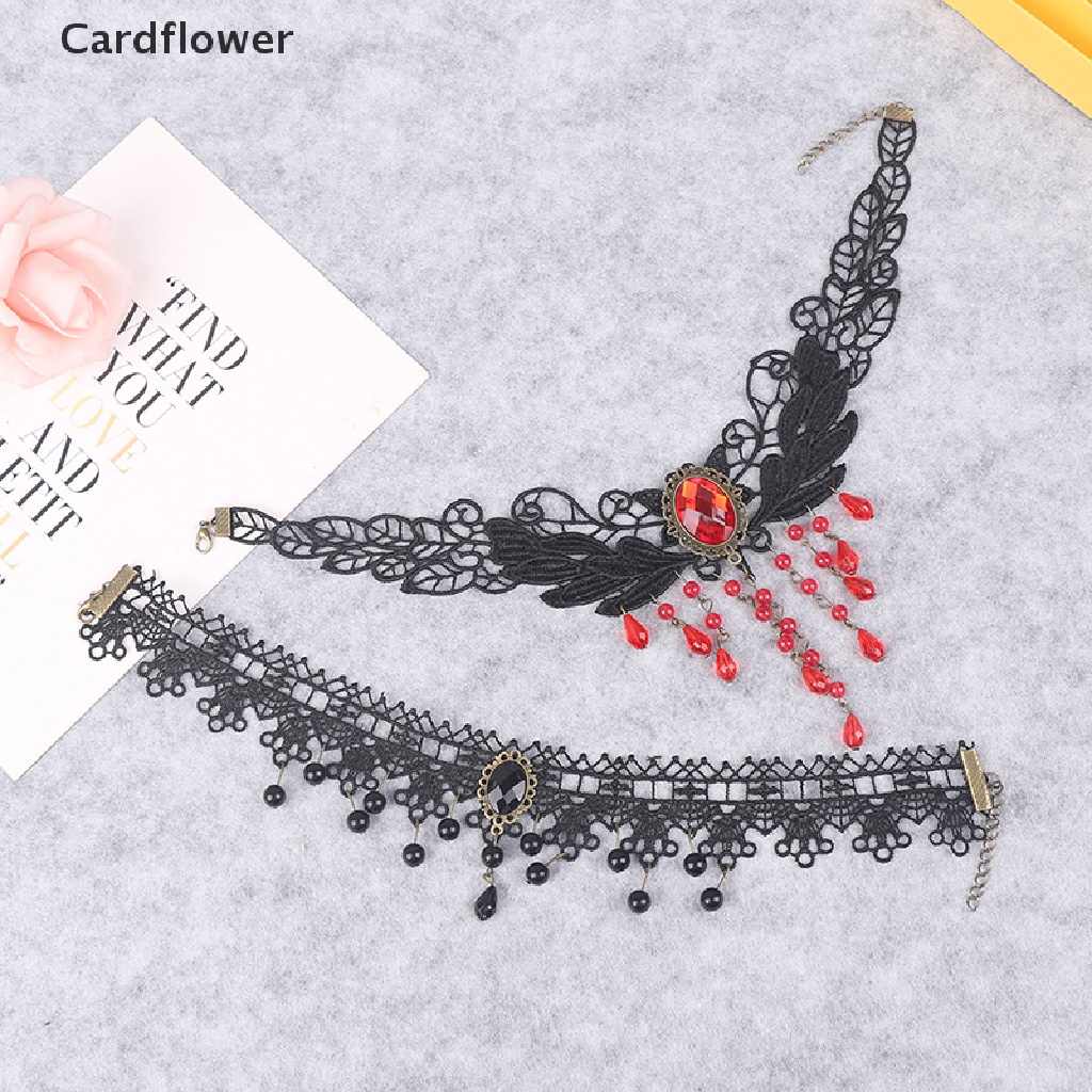 Vòng Cổ Choker Ren Phong Cách Gothic Quyến Rũ Cho Nữ