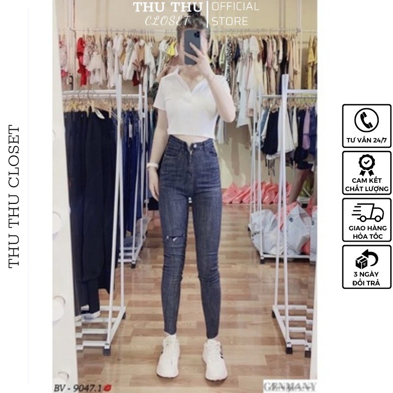 👖Quần bò ôm rách siêu đẹp. Size S M L