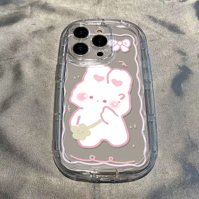 ✅Ốp Điện Thoại Mềm Trong Suốt Chống Sốc In Hình Thỏ Bunny Cho Iphone 11 xr 147Xs 35PY promax / 8p1213 35PY