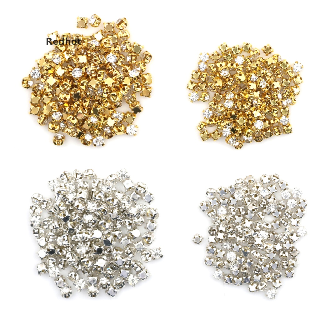 Bộ 100 Hạt Kim Cương Giả Mini Tự Trang Trí Quần Áo Búp Bê