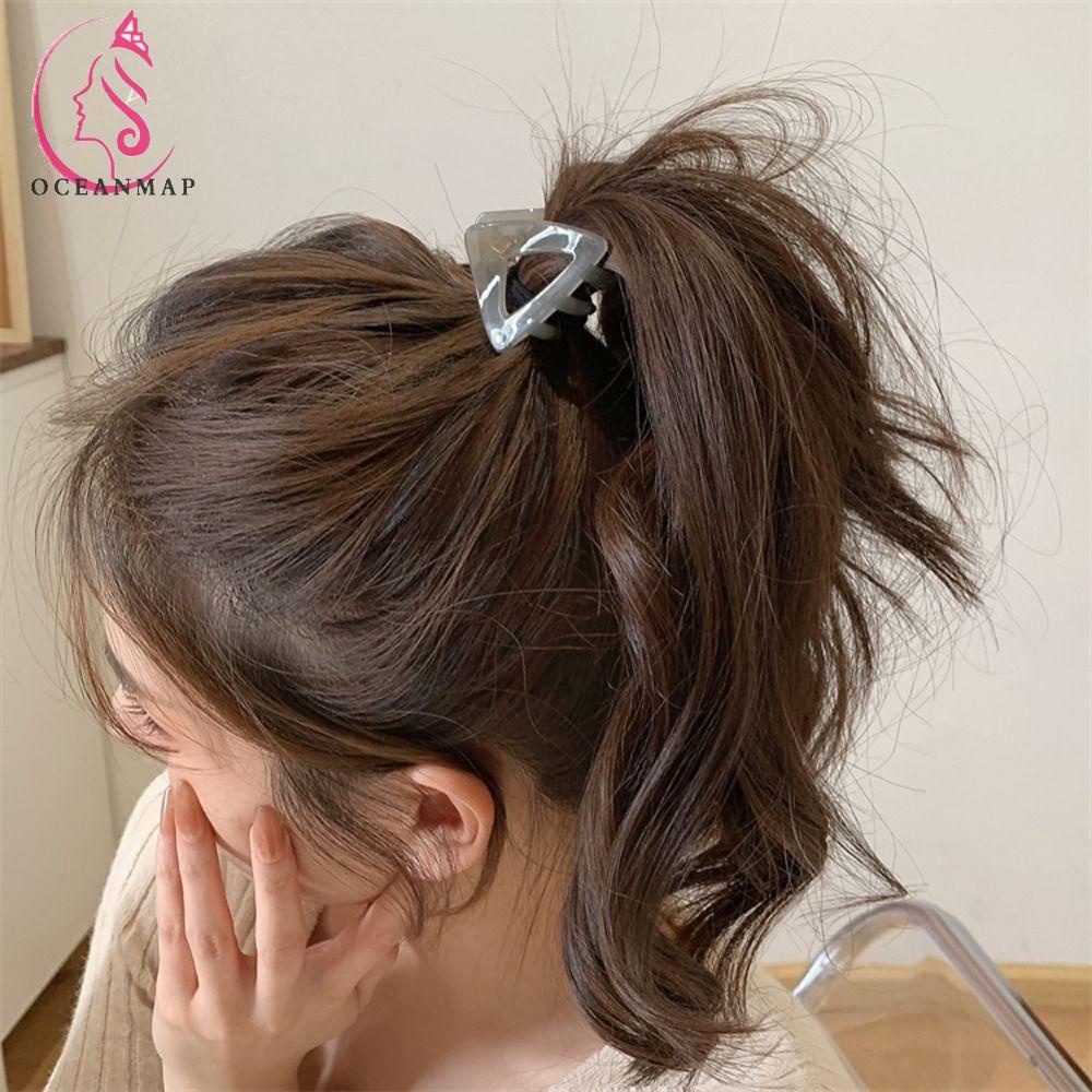Kẹp Tóc Càng Cua Hình Cá Mập / Oval Nhỏ Xinh Thời Trang Dự Tiệc Cho Bạn Gái
