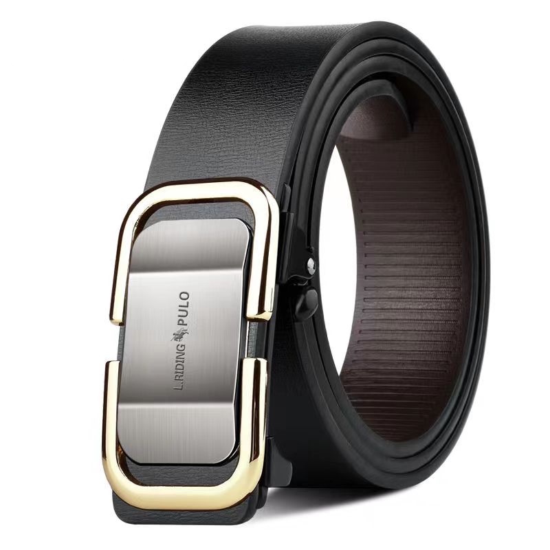 Thắt lưng nam da cao cấp, Dây nịt phong cách hàn quốc khóa tự động-L100