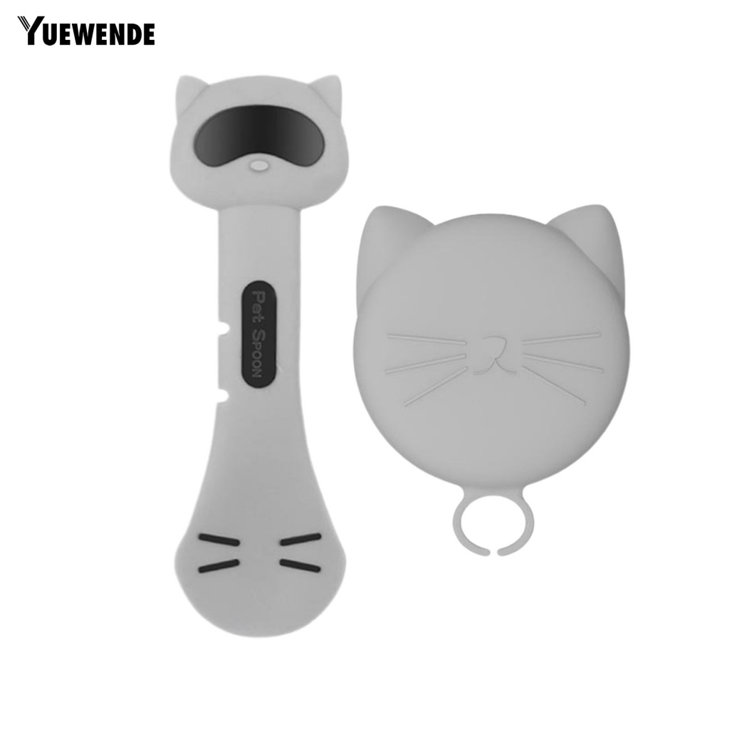 Bộ Muỗng Và Nắp Đậy Chống Rò Rỉ Dùng Để Ăn Uống Dành Cho Thú Cưng