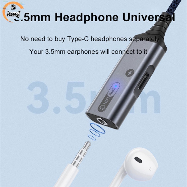 Giắc Chuyển Đổi Từ Usb Type C Sang 3.5mm 32bit / 384khz Hifi Dac Aux Chuyên Dụng