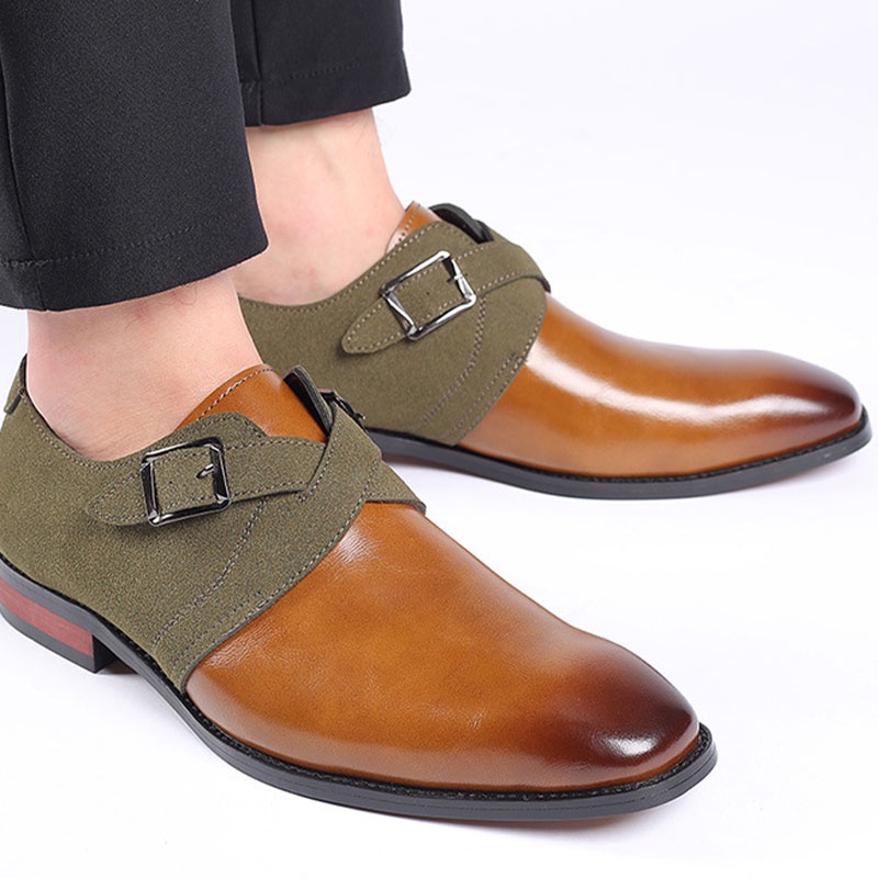 Giày Da Lavina Carpio Cỡ Lớn Phối Màu Độc Đáo Thời Trang Cho Nam