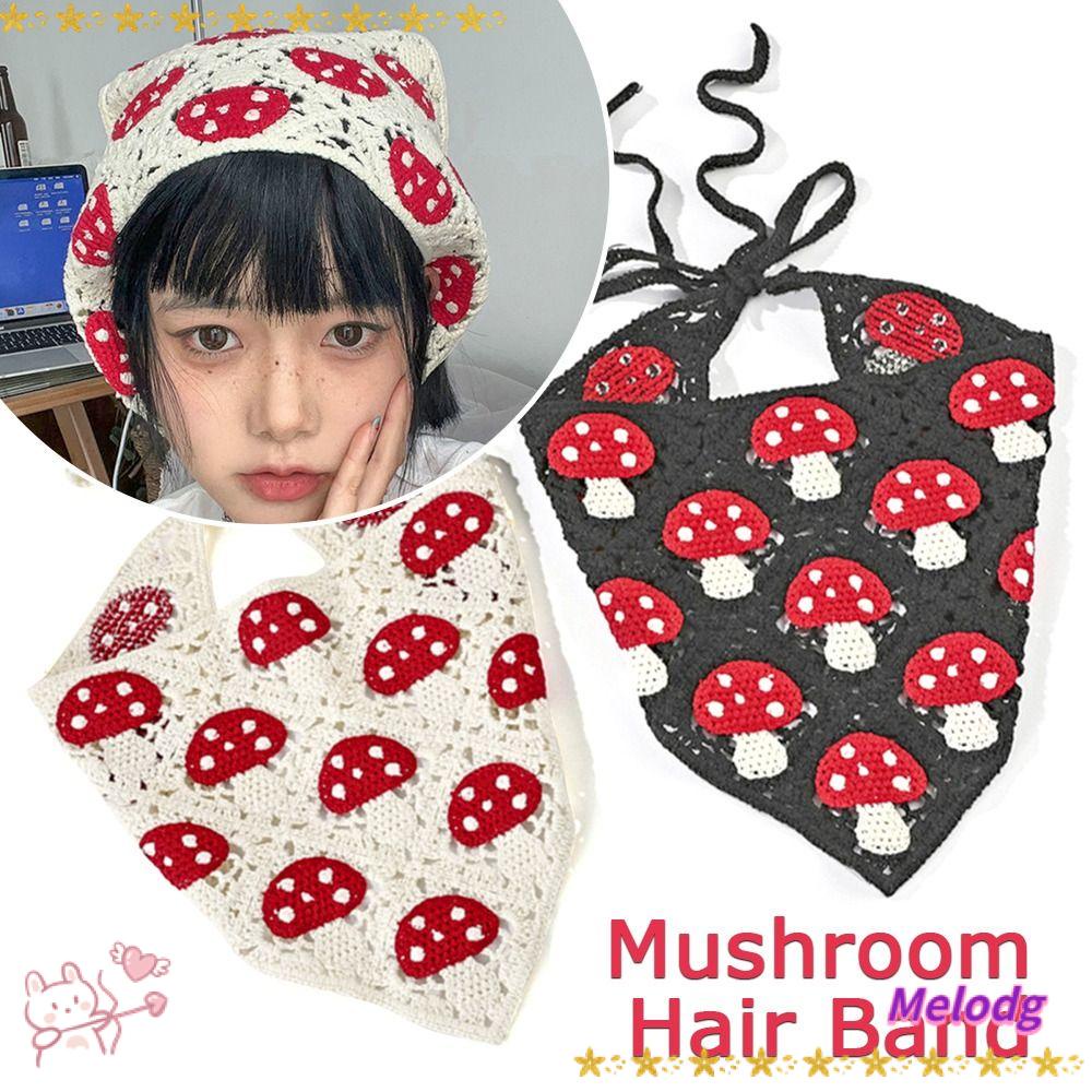 Khăn Turban Vải Lụa Ba Chiều Thắt Nơ Hình Nấm