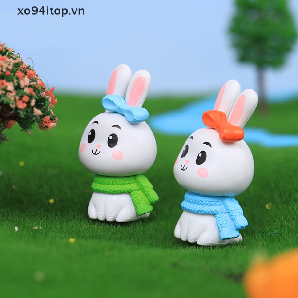 1 Tượng Thỏ Đáng Yêu Trang Trí Tiểu Cảnh
