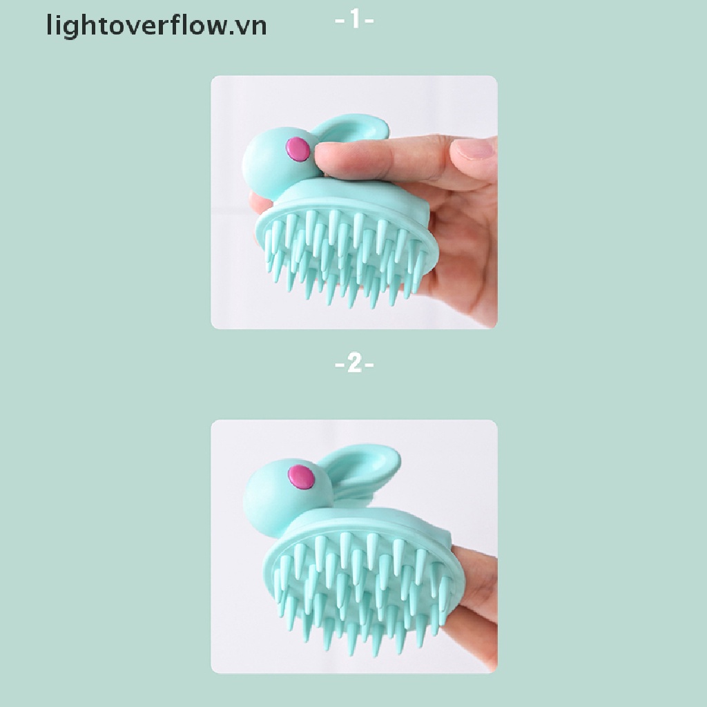 Lược Silicon Mát Xa Da Đầu Chống Ngứa Tiện Dụng