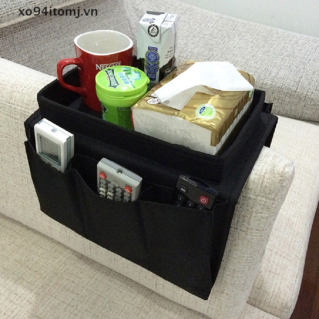 Khay Đựng Điện Thoại / Điều Khiển Từ Xa xo94itomj Gắn Tay Vịn Ghế Sofa Tiện Dụng