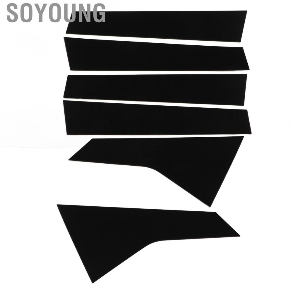 Soyoung Car Window Strip Sticker  Scratch Resistant Trim Firm Lightweight for Civic