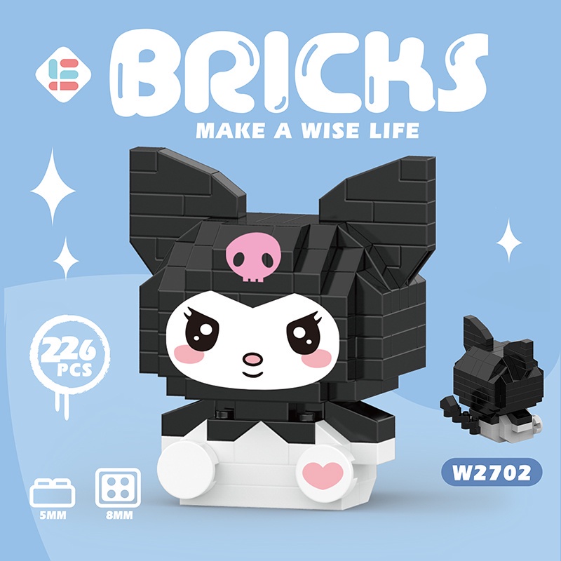 Đồ Chơi Lắp Ráp Mô Hình Chú Chó Cinnamon Hoạt Hình Cỡ Nhỏ Dễ Thương