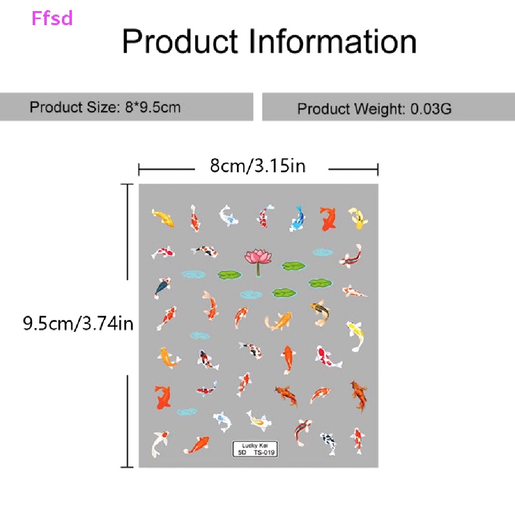 1 Tờ Sticker Dán Móng Tay Hình Bướm 5D Màu Gradient