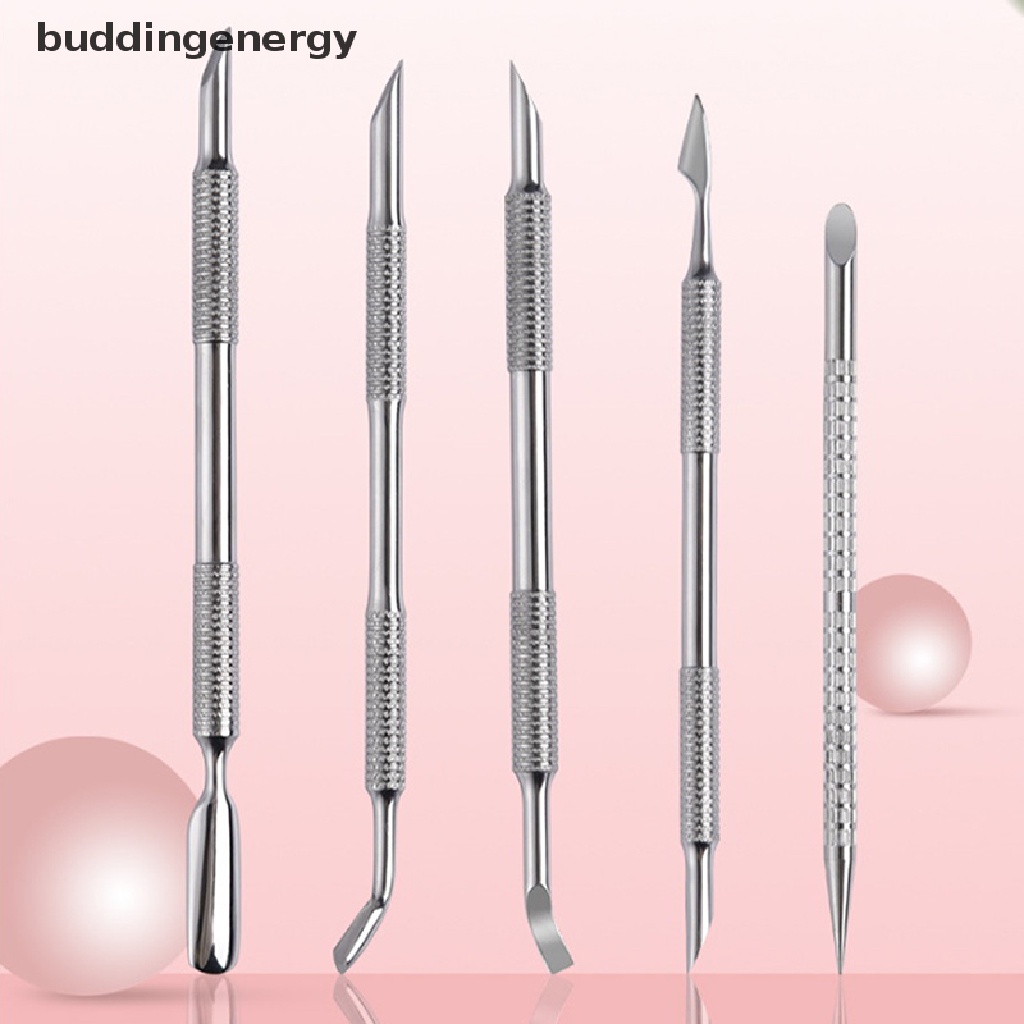 1 Dụng Cụ Hai Đầu Bằng Thép Không Gỉ Dùng Để Loại Bỏ Da Chết Và Làm Móng