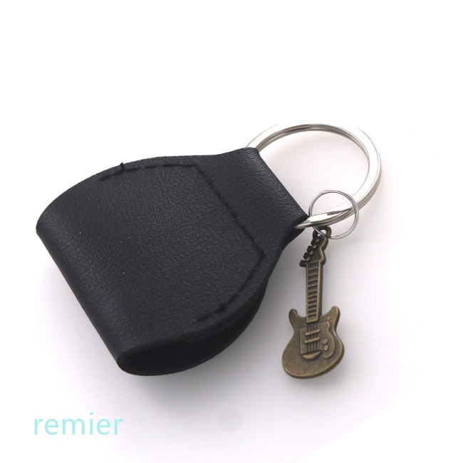 Túi Da Đựng Miếng Gảy Đàn Guitar Có Móc Khóa