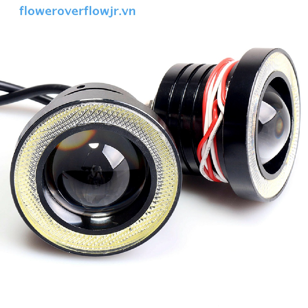 Đèn LED COB 2.5 '' 15W Phá Sương Mù Ánh Sáng Xanh Hình Tròn Cho Xe Hơi