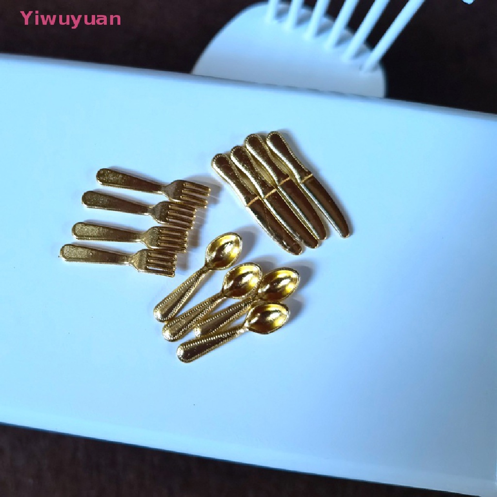 1 Bộ Muỗng Nĩa mini Trang Trí Nhà Búp Bê Mới