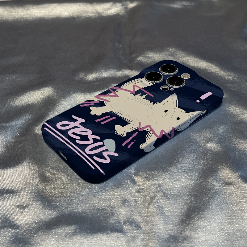 Ốp Điện Thoại Cứng Họa Tiết Mèo 58MQ Cho iPhone13 / Xr11 Xsmax12 / Scare 7p14