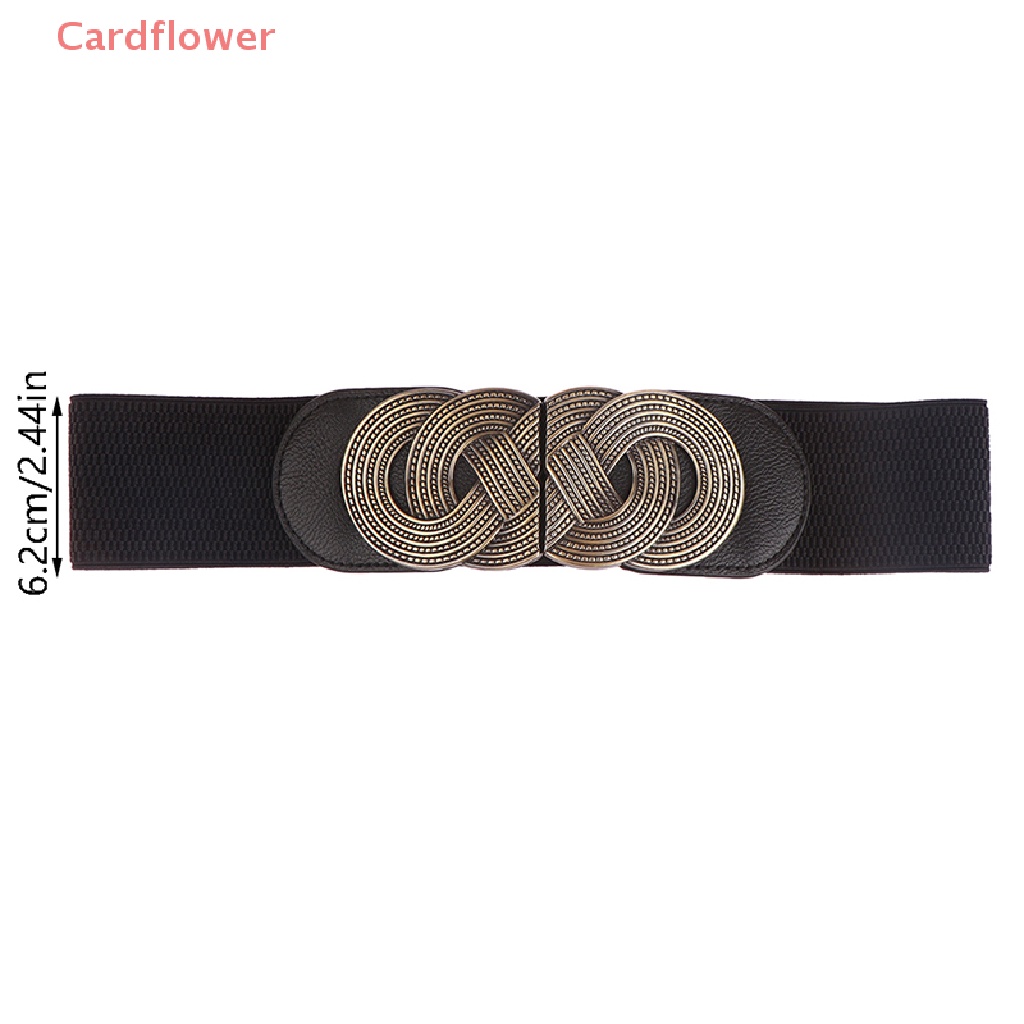 Thắt Lưng Co Giãn Khóa Kim Loại Kiểu Vintage Thanh Lịch Cho Nữ Mới