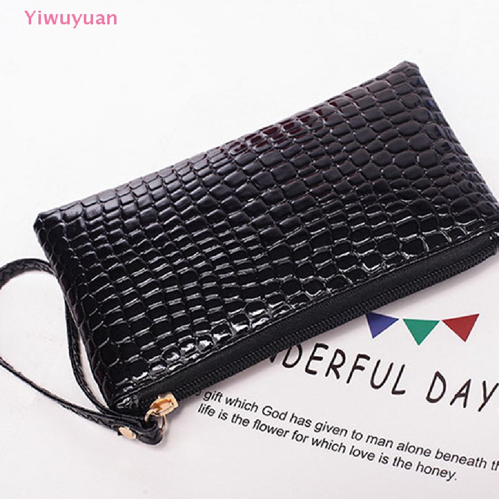 Túi Đựng Điện Thoại / Tiền Xu / Thẻ Có Khóa Kéo Màu Trơn Mới