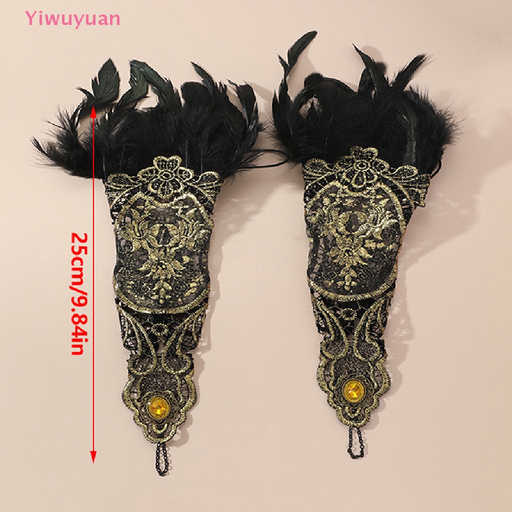 Găng Tay Hở Ngón Phối Ren Phong Cách Gothic Thời Trang Mới