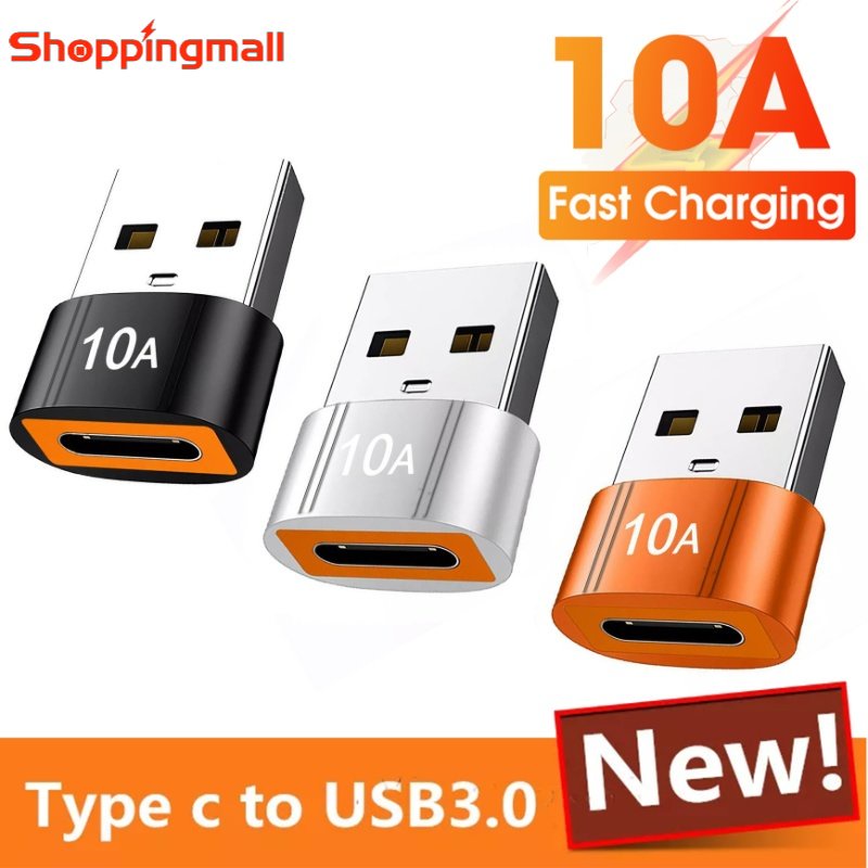 Đầu Chuyển Đổi 10A USB C Đực Sang USB Cái 3.0 Tốc Độ Cao OTG Tương Thích Với Điện Thoại Laptop Và Nhiều Thiết Bị USB C