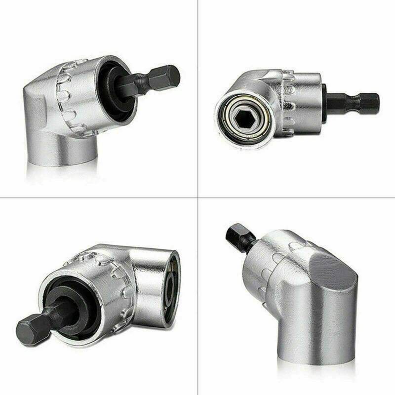 Set 2 Đầu Nối Dài Mũi Khoan Góc Phải Linh Hoạt Giá Đỡ