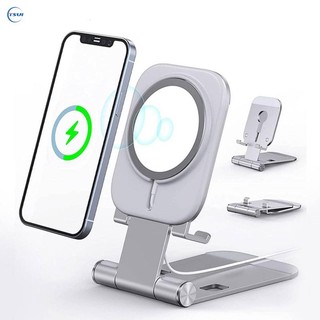  Giá Đỡ Điện Thoại Kiêm Sạc Không Dây Magsafe Bằng Nhôm Điều Chỉnh Được Cho Apple iPhone 14 Plus 13 12 Mini   Pro Max   Pro 