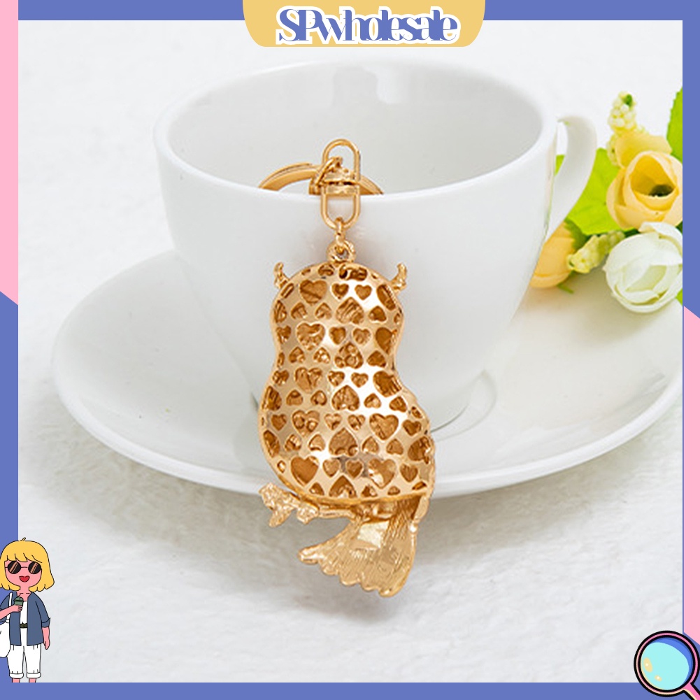 <SPwholesale> Móc Khóa Hình Cú Mèo Đính Đá Dễ Thương