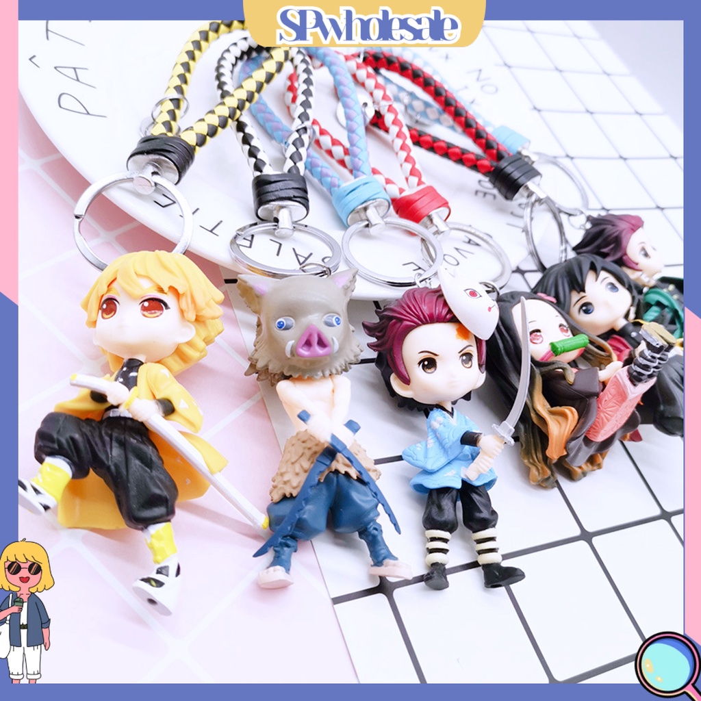 <SPwholesale> Móc Khóa Điện Thoại Hình Hoạt Hình Demon Slayer